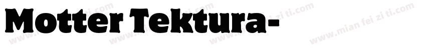 Motter Tektura字体转换